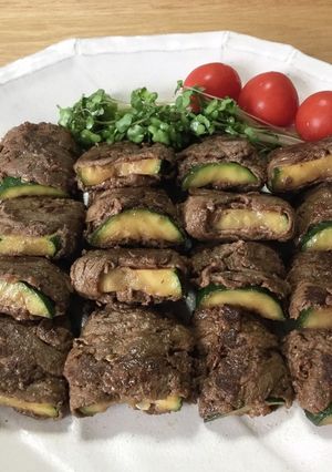 牛肉ズッキーニ巻き-レシピのメイン写真