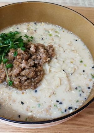 ゴマ香る！豆乳肉そぼろラーメン-レシピのメイン写真