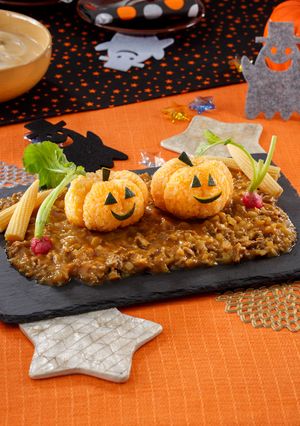 かぼちゃ畑のハロウィーンキーマカレー！-レシピのメイン写真