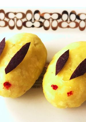 焼きいもで作る十五夜のお月見うさぎ-レシピのメイン写真