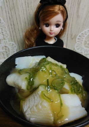 リカちゃん♡白身魚のあんかけ(湯引き)-レシピのメイン写真