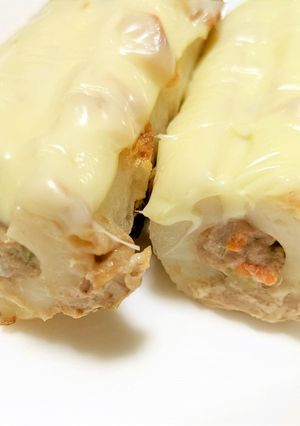 トースターで作る！ちくわバーグチーズ添え-レシピのメイン写真
