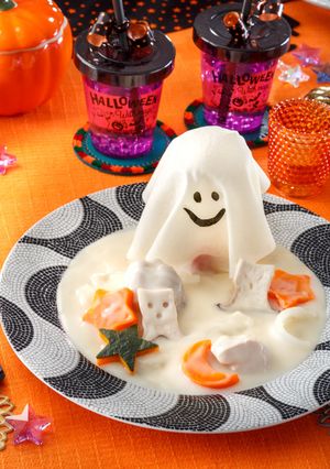 パリパリおばけのハロウィーンシチュー-レシピのメイン写真