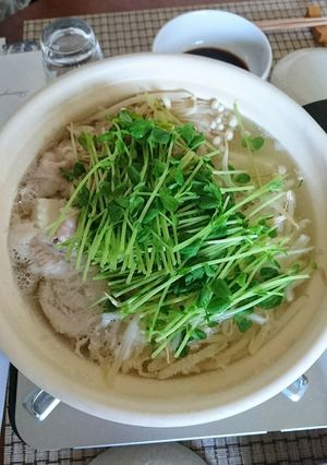 豚バラともやし豆腐だけの鍋q(^-^q)-レシピのメイン写真