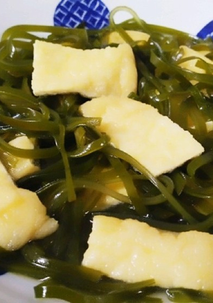 油揚げと切り昆布の煮物☆白だし-レシピのメイン写真