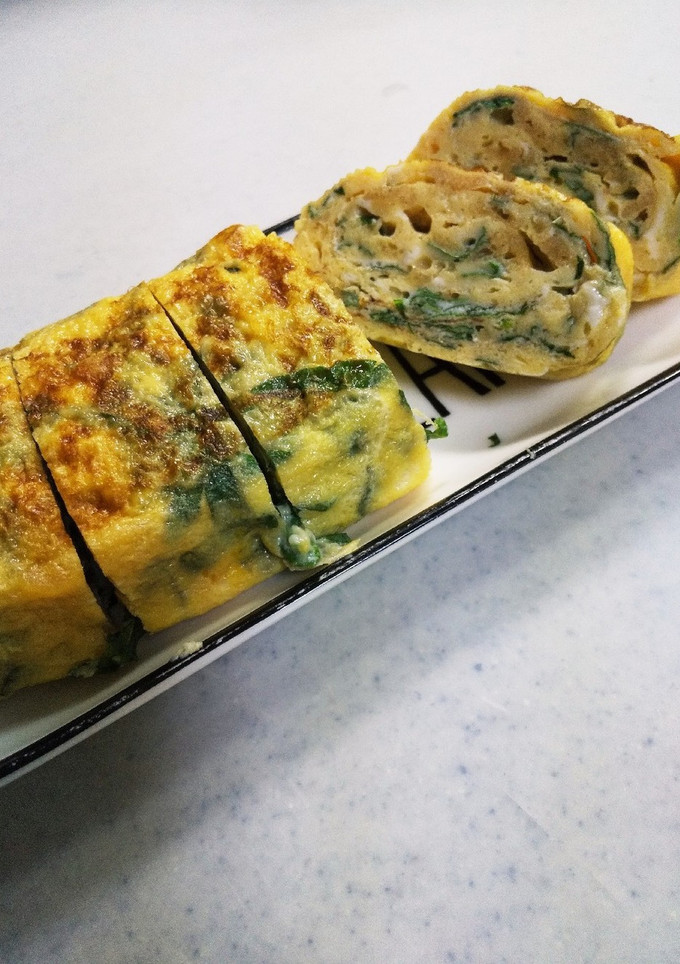 簡単副菜♪大葉と天かすのだし巻き卵-レシピのメイン写真