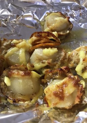 簡単！おつまみに！ベビーホタテのマヨ焼き-レシピのメイン写真