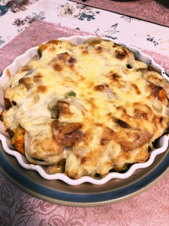 ゆる簡単かぼちゃのグラタン☆ハロウィン♪-レシピのメイン写真