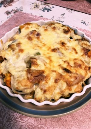 ゆる簡単かぼちゃのグラタン☆ハロウィン♪-レシピのメイン写真