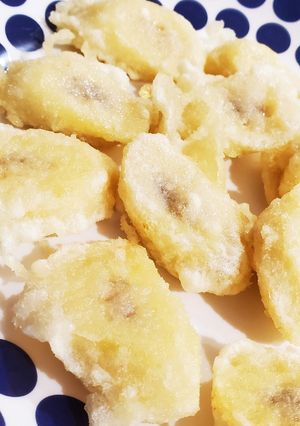 衣リメイク☆揚げたてが最高バナナの天ぷら-レシピのメイン写真