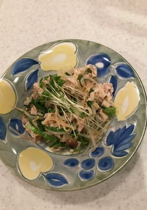 もやしとしゃぶしゃぶ肉のゆず塩胡椒あえ-レシピのメイン写真
