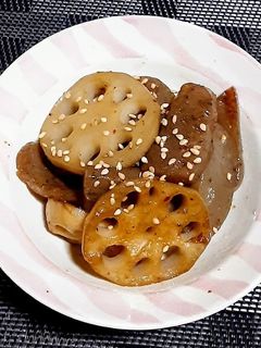 蓮根と蒟蒻のピリ辛炒め-レシピのメイン写真