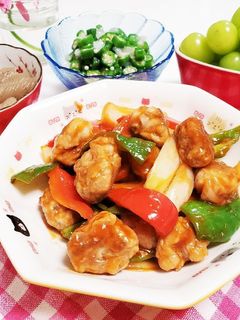 豚こま肉で酢豚-レシピのメイン写真