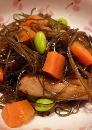 切り昆布とさつま揚げの炒り煮-レシピのメイン写真