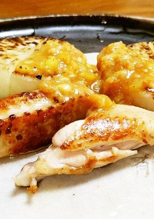 お月見の夜だから、大根ステーキ&チキン♪-レシピのメイン写真