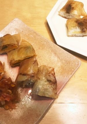 残り物をリメイク、春巻き^ - ^-レシピのメイン写真