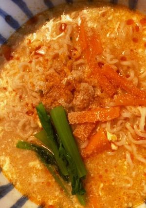 サッポロ一番塩ラーメンでサンラー坦々麺-レシピのメイン写真