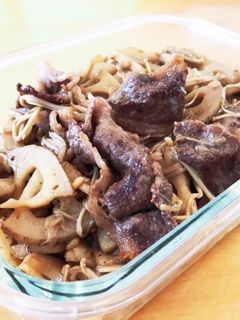 ご飯がススム★牛肉とれんこんの甘辛炒め-レシピのメイン写真