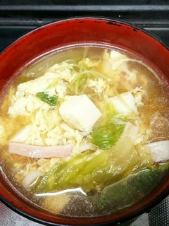 シャキシャキレタスとたまごの和風スープ-レシピのメイン写真