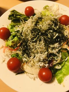 市販サラダで簡単に●しらす海苔サラダ-レシピのメイン写真