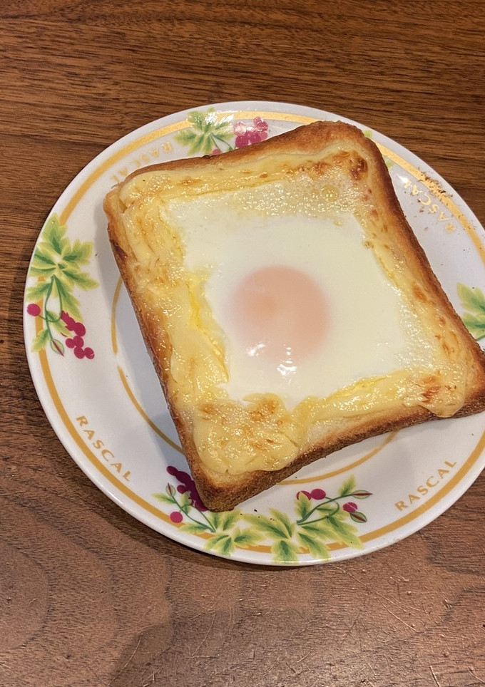 こがしマヨたまトースト-レシピのメイン写真