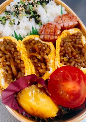 焼きそば入り玉子焼き弁当-レシピのメイン写真