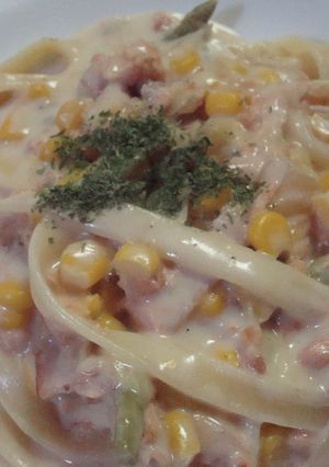 鮭のクリームパスタ-レシピのメイン写真
