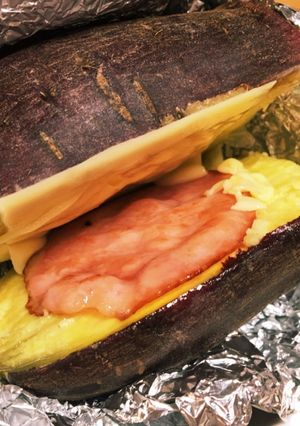 焼き芋ハムサンド-レシピのメイン写真