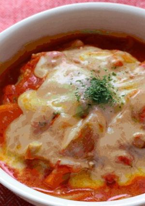 鶏肉のトマト煮込み〜チーズがけ〜-レシピのメイン写真