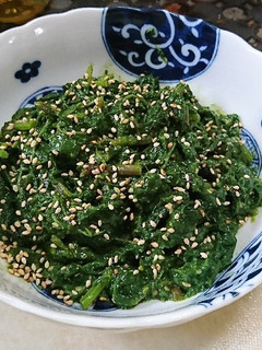 サツマイモの葉(簡単)甘酢味噌あえ-レシピのメイン写真