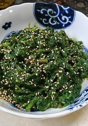 サツマイモの葉(簡単)甘酢味噌あえ-レシピのメイン写真