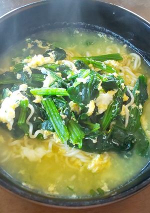 ほうれん草かきたま塩ラーメン-レシピのメイン写真