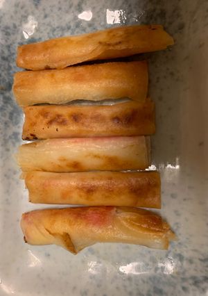 五分　カニカマ　揚げない春巻き　弁当-レシピのメイン写真