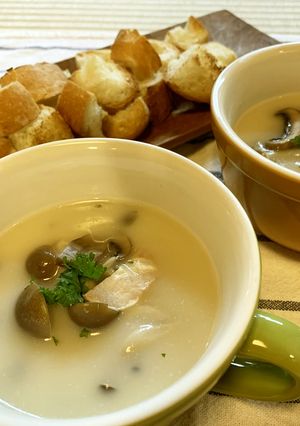 西京白みそと豆乳のスープ-レシピのメイン写真