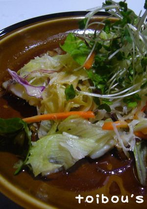 サラダで白身魚のソテー-レシピのメイン写真