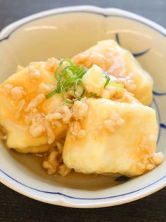 揚げ出し豆腐 鶏そぼろあんかけ-レシピのメイン写真