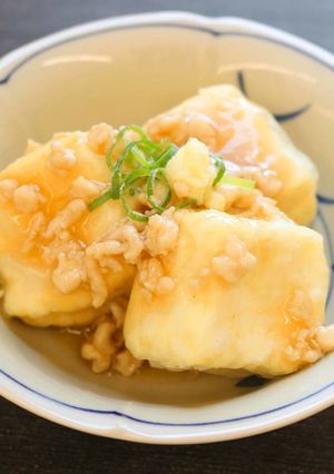 揚げ出し豆腐 鶏そぼろあんかけ-レシピのメイン写真