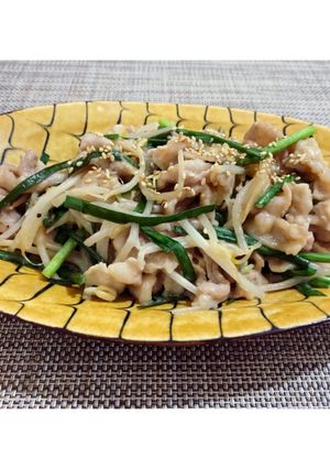 ぶた肉ともやしのマヨポン炒め♡-レシピのメイン写真