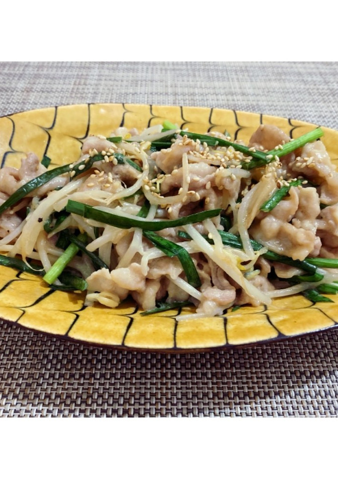 ぶた肉ともやしのマヨポン炒め♡-レシピのメイン写真