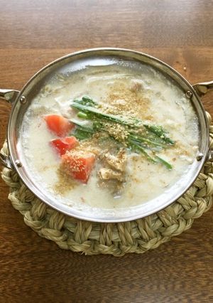 ひとり分の「酒粕小鍋立て」-レシピのメイン写真