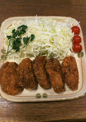 解凍ハンバ一グミンチカツ-レシピのメイン写真