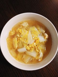 簡単☆白菜と卵のスープ-レシピのメイン写真