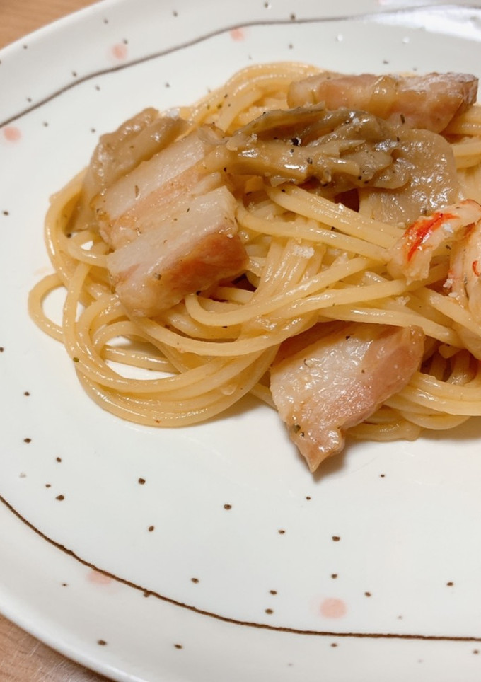 簡単！　アヒージョの素で激うまパスタ！-レシピのメイン写真