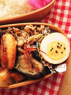 弁当★少量豚肉×なす×えのきのポン酢炒め-レシピのメイン写真