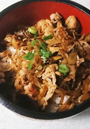 *ごぼうミックス豚丼*-レシピのメイン写真