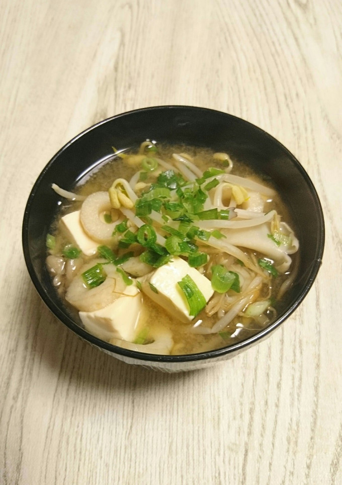 おかずスープ☆舞茸ともやしの味噌汁-レシピのメイン写真