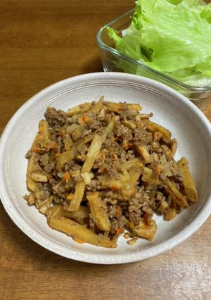 肉味噌フライドポテト入り-レシピのメイン写真