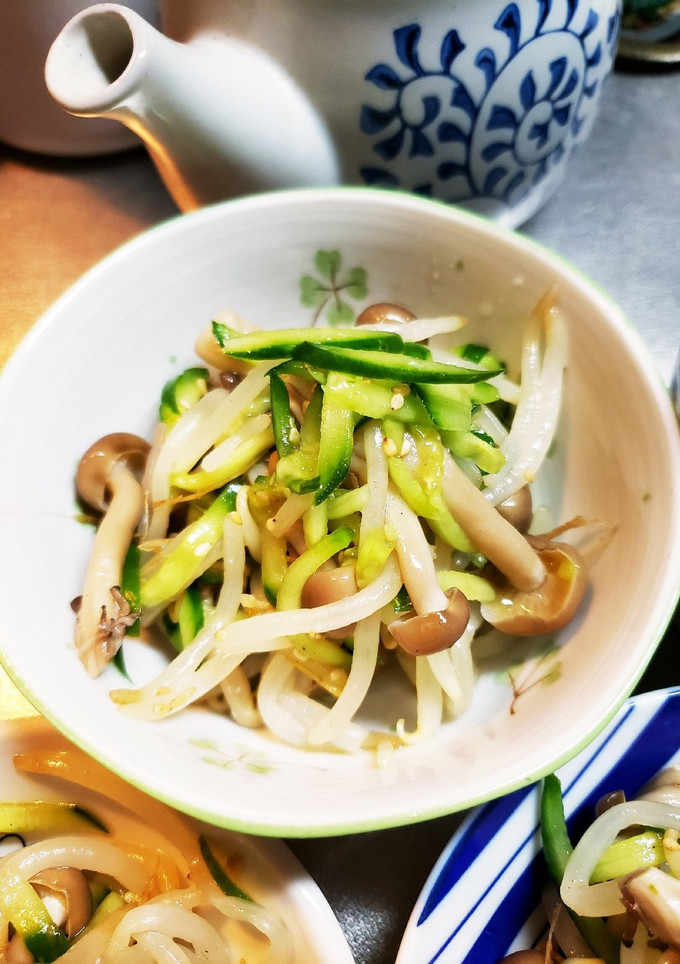 キューもやしめじのナムル？風中華風和え物-レシピのメイン写真