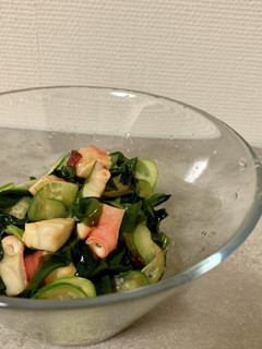 きゅうりとわかめの酢の物〜黒酢編-レシピのメイン写真