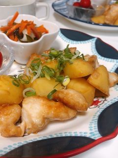 鶏ももとじゃがいもの甘辛炒め-レシピのメイン写真